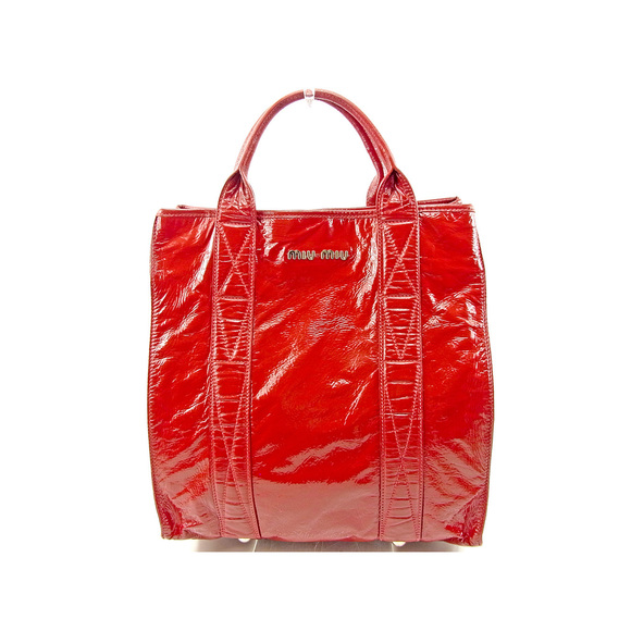 Miu Miu Bag Red Patent - Picture 2 of 6